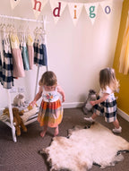 The Meadow Dress - Blue Porcelain 1-2 yrs