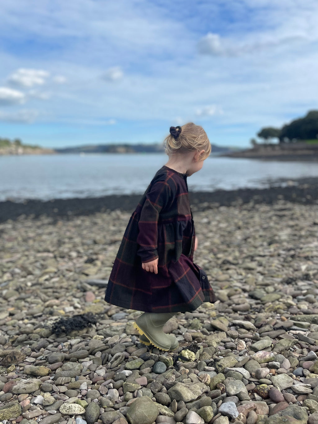 Rowan Dress - Plum Check 1-2 yrs