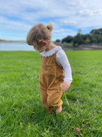 The Rockpool Dungarees - Grey Check 1-2 yrs