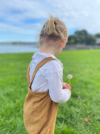 The Rockpool Dungarees - Grey Check 1-2 yrs