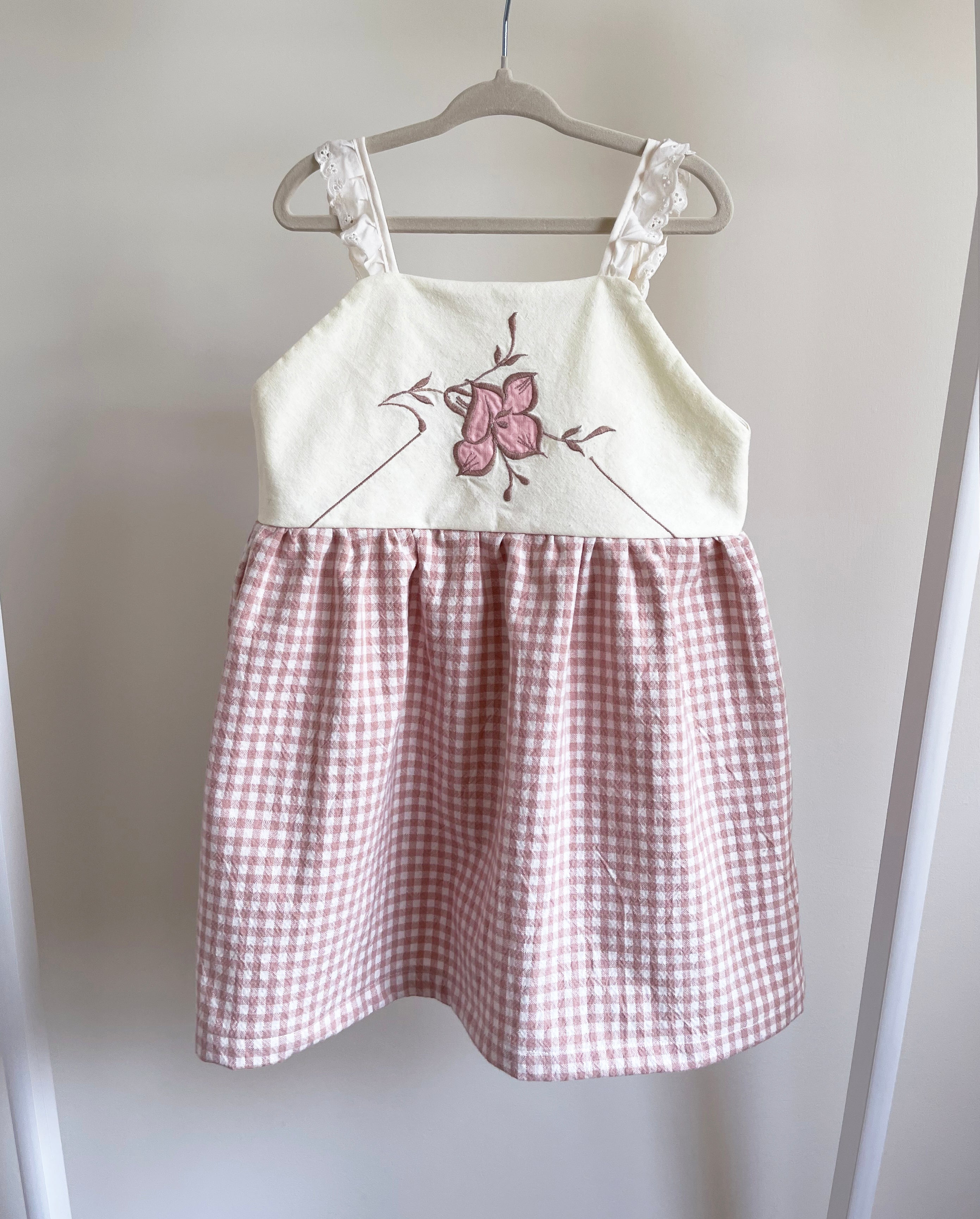 The Meadow Dress - Pink Marzipan 3-4 yrs