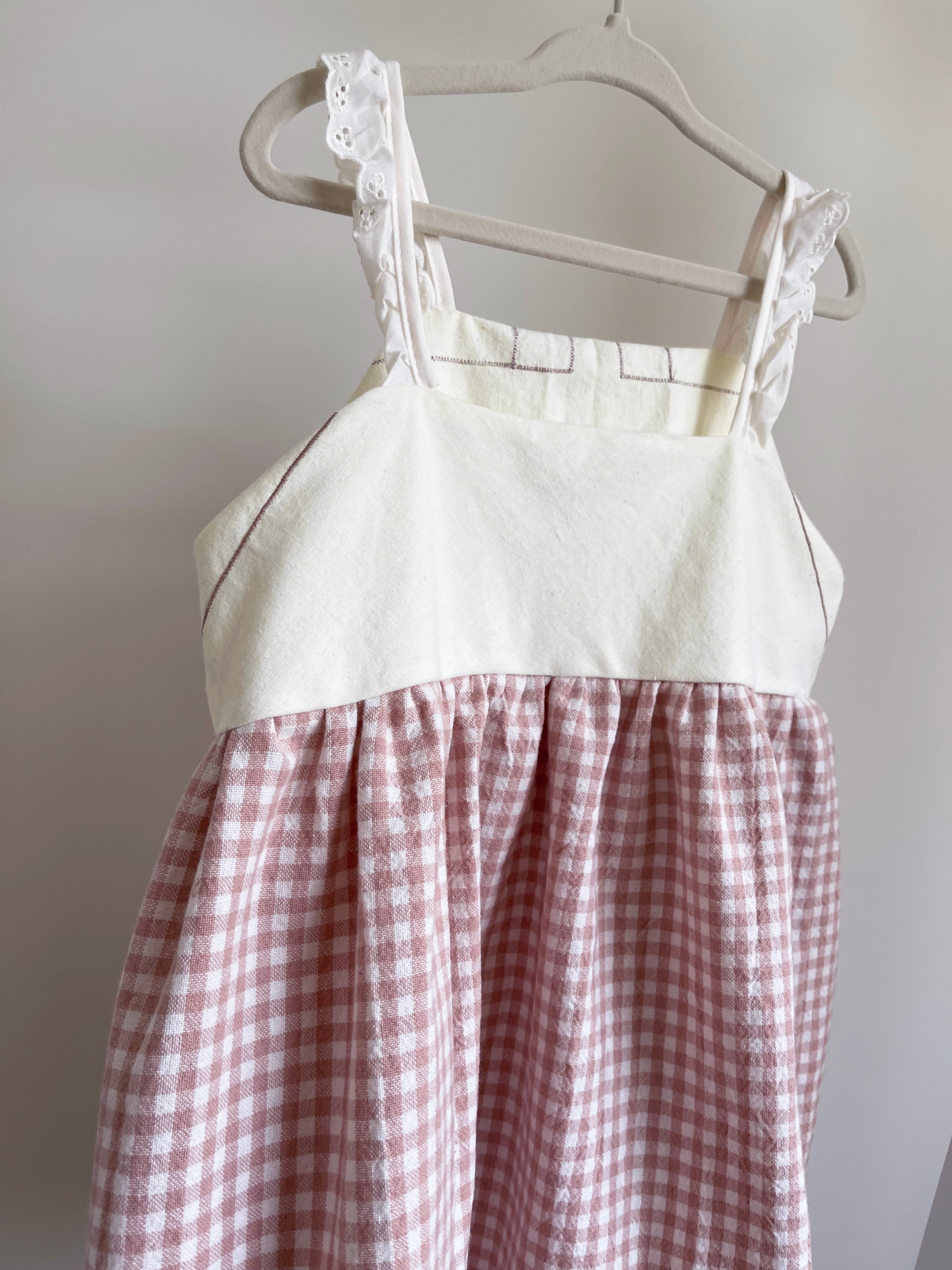 The Meadow Dress - Pink Marzipan 3-4 yrs
