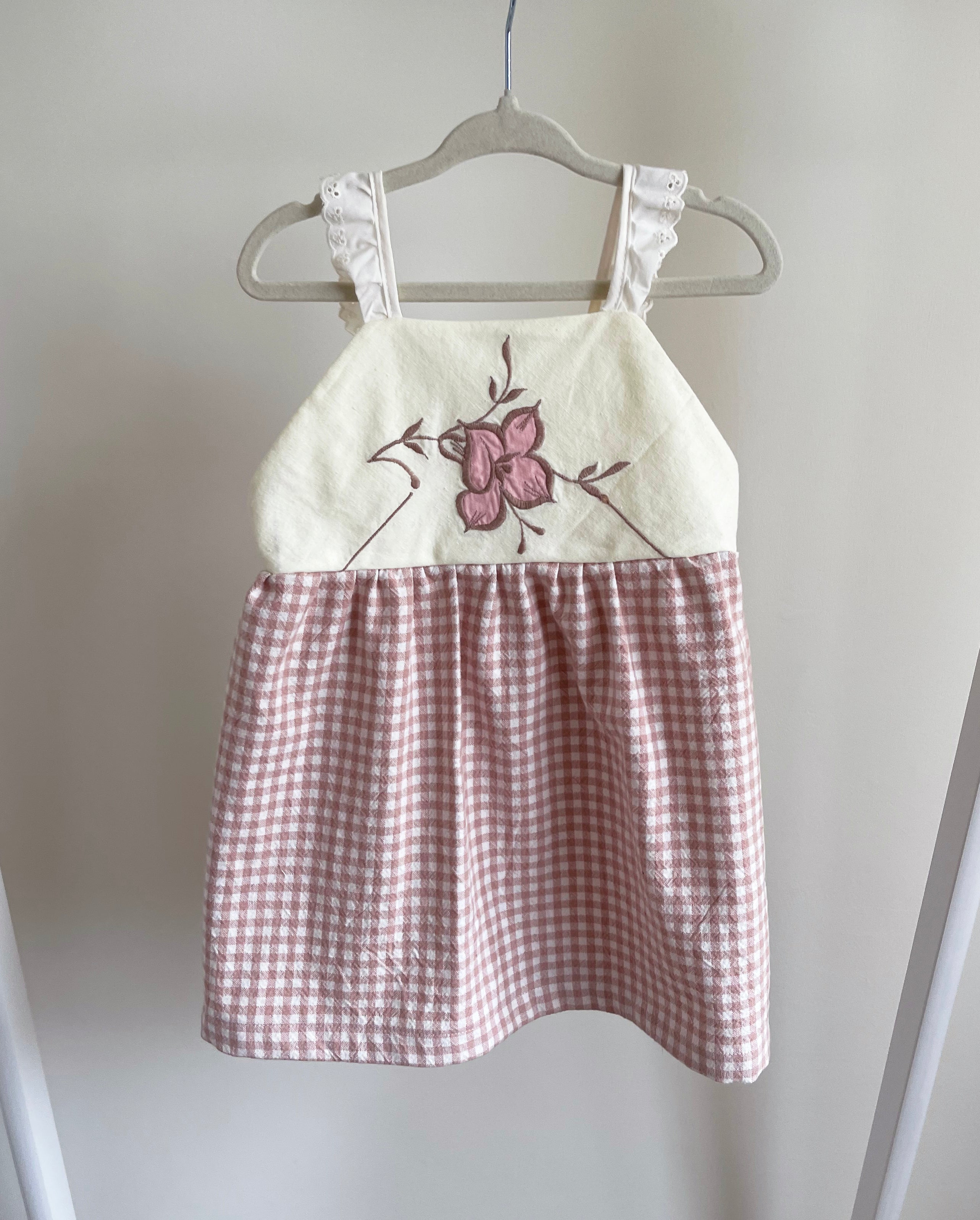 The Meadow Dress - Pink Marzipan 1-2 yrs