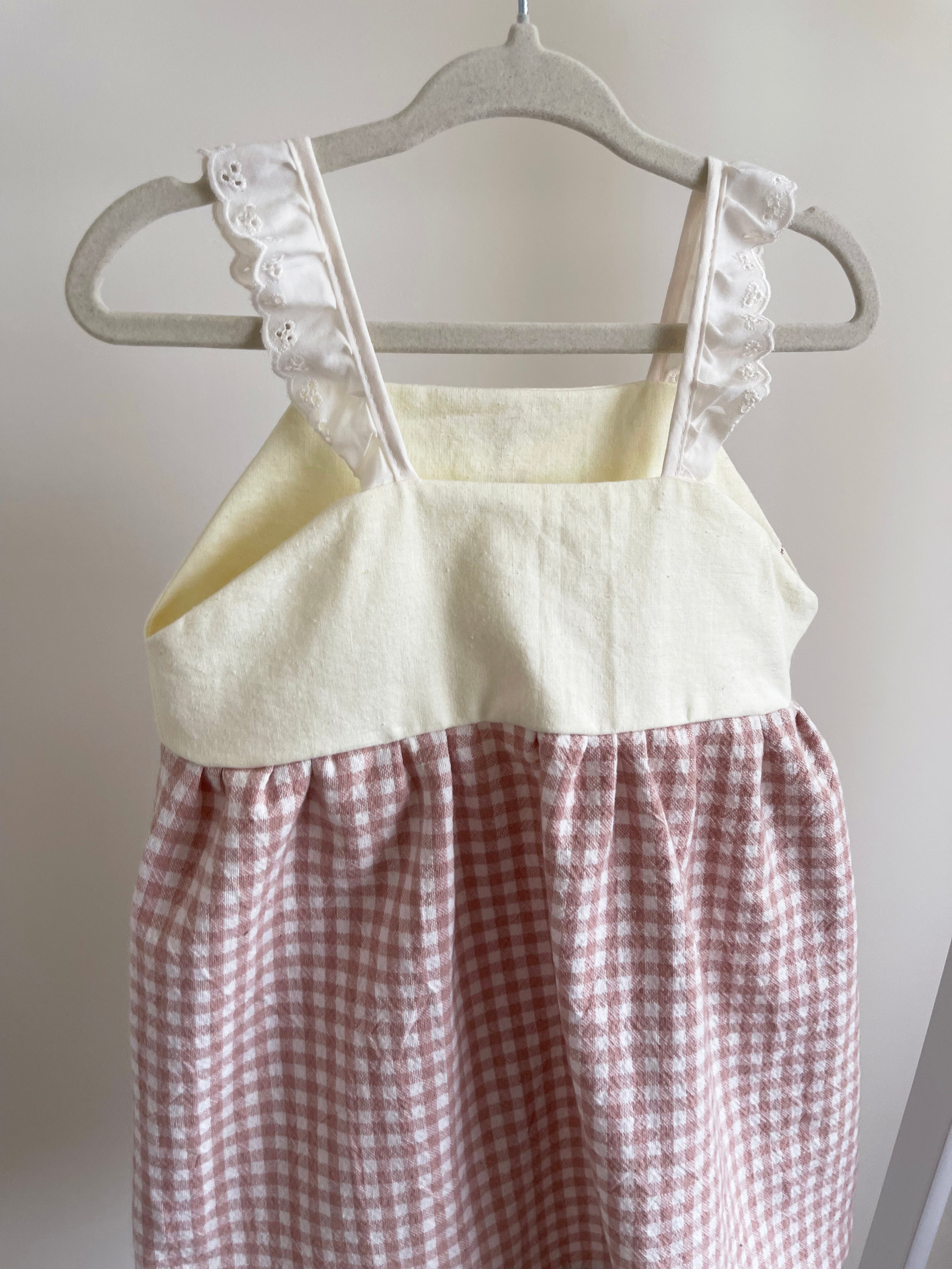 The Meadow Dress - Pink Marzipan 1-2 yrs