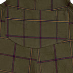 The Rockpool Dungarees - Army Green Grid 2-3 yrs