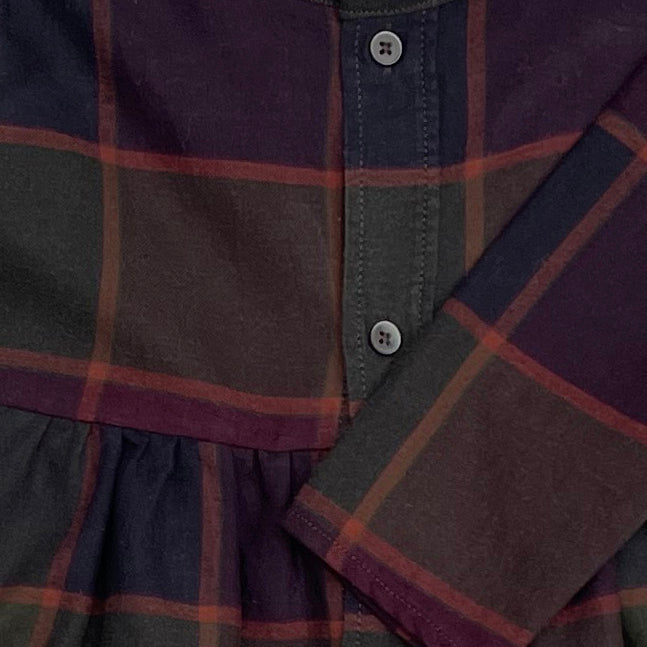 Rowan Dress - Autumn Leaves Check 3-4 yrs