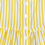 The Daisy Dress - Yellow Stripe 2-3 yrs