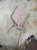 The Pixie Bonnet - Pink Marzipan Gingham Newborn-12 months