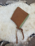 The Pixie Bonnet - Chocolate Linen 2-5 yrs