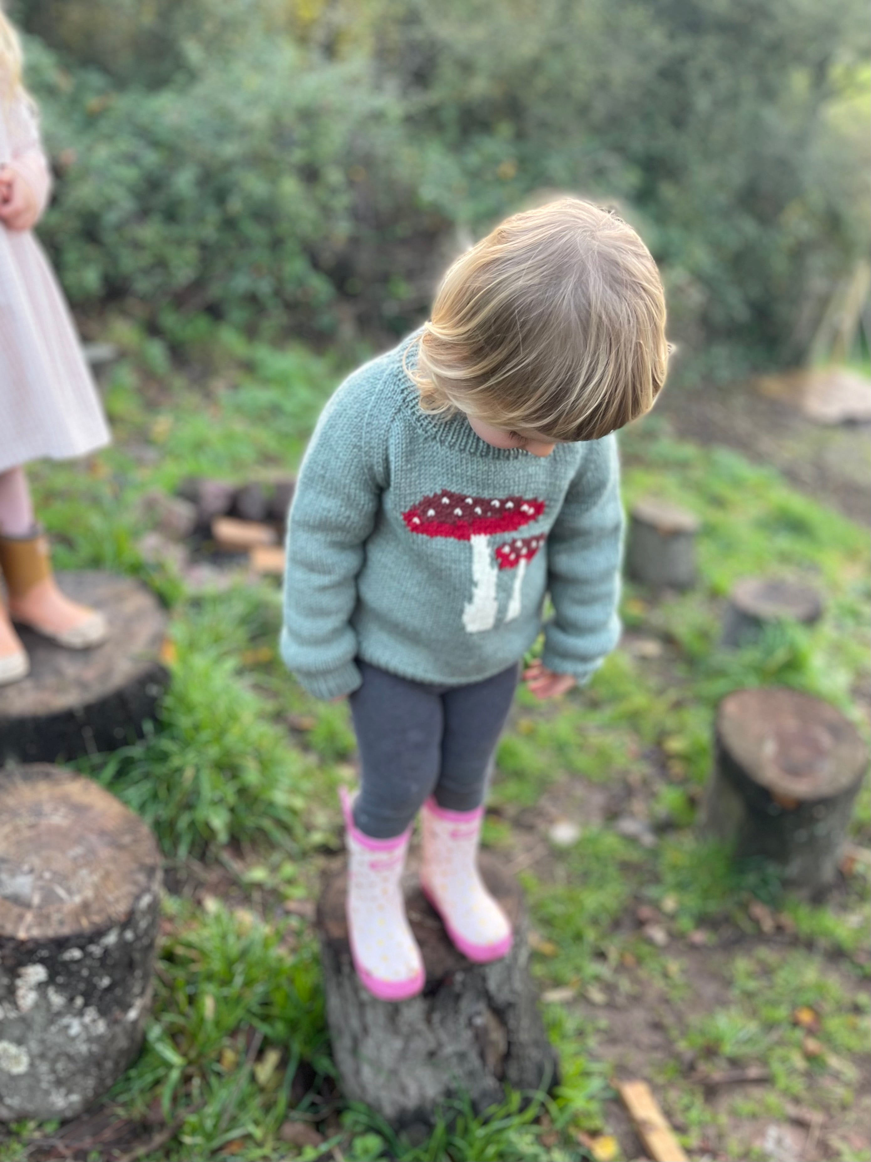 Woodland Jumper - Cream Mushroom 6-12 months