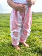 The Garden Trouser - Marshmellow Hearts 3-4 years