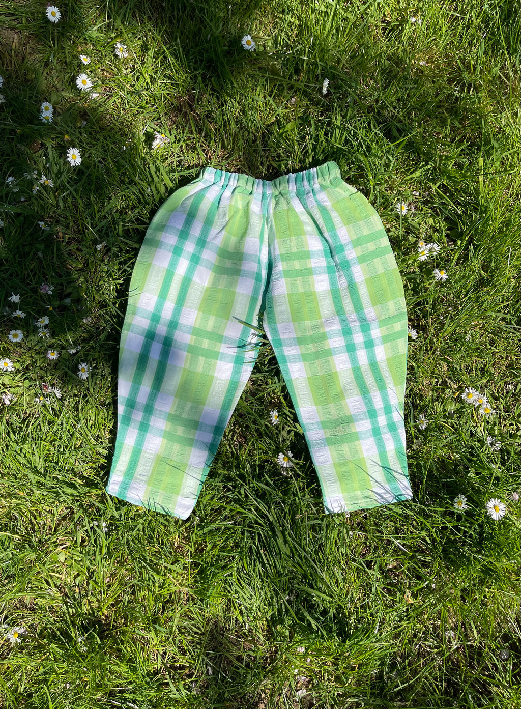 The Garden Trouser - Spearmint Check