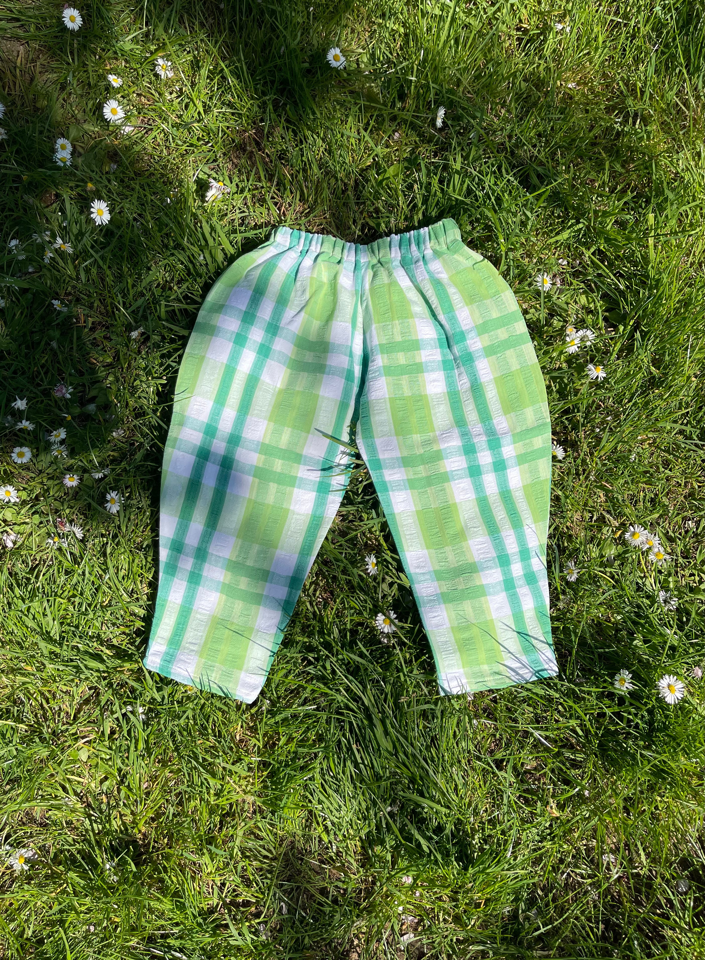 The Garden Trouser - Spearmint Check