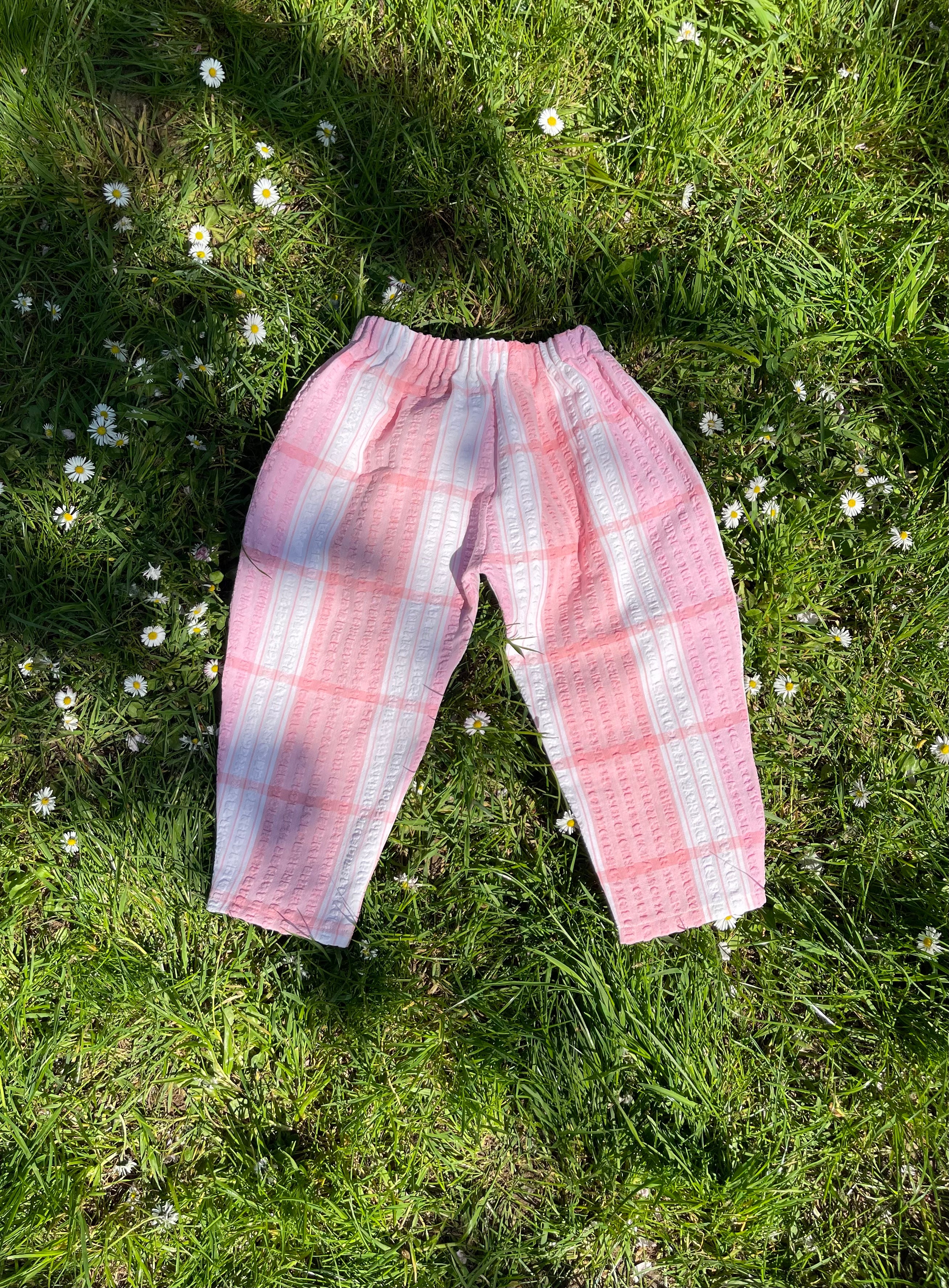 The Garden Trouser - Marshmallow Check