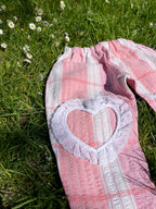 The Garden Trouser - Marshmellow Hearts 3-4 years