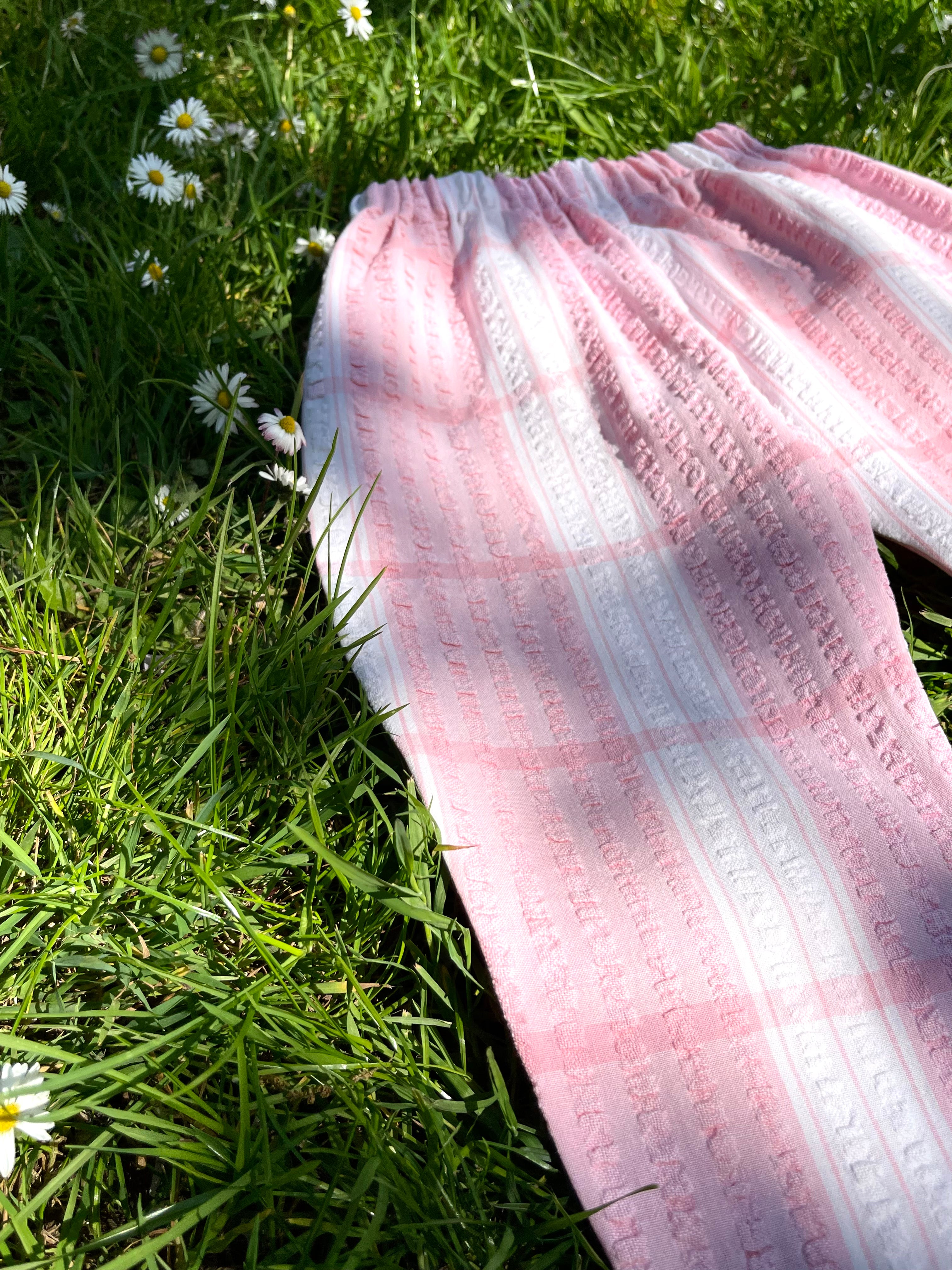 The Garden Trouser - Marshmallow Check