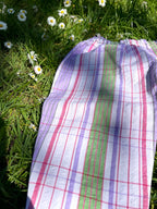 The Garden Trouser - Parma Violet Check 2-3 years