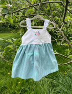 The Meadow Dress - Green Wildflowers 1-2 yrs