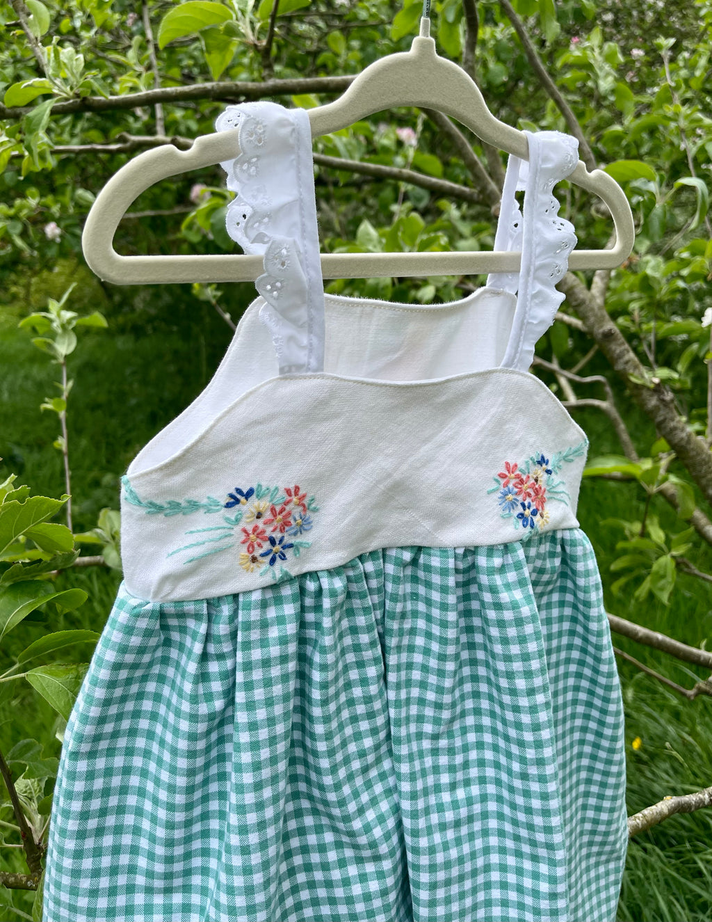 The Meadow Dress - Green Wildflowers 1-2 yrs