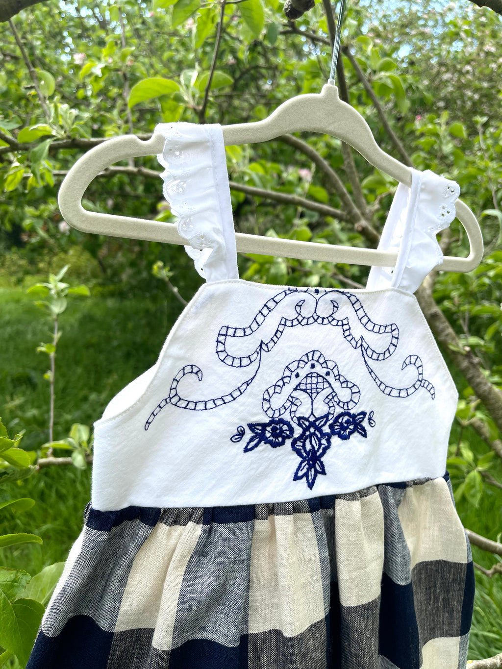 The Meadow Dress - Blue Porcelain 1-2 yrs